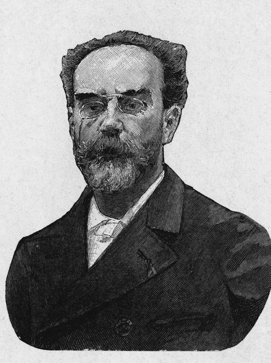 Portrait of Gabriel Lippmann, French physicist who contributed to the invention of colour photography by Artist Unknown