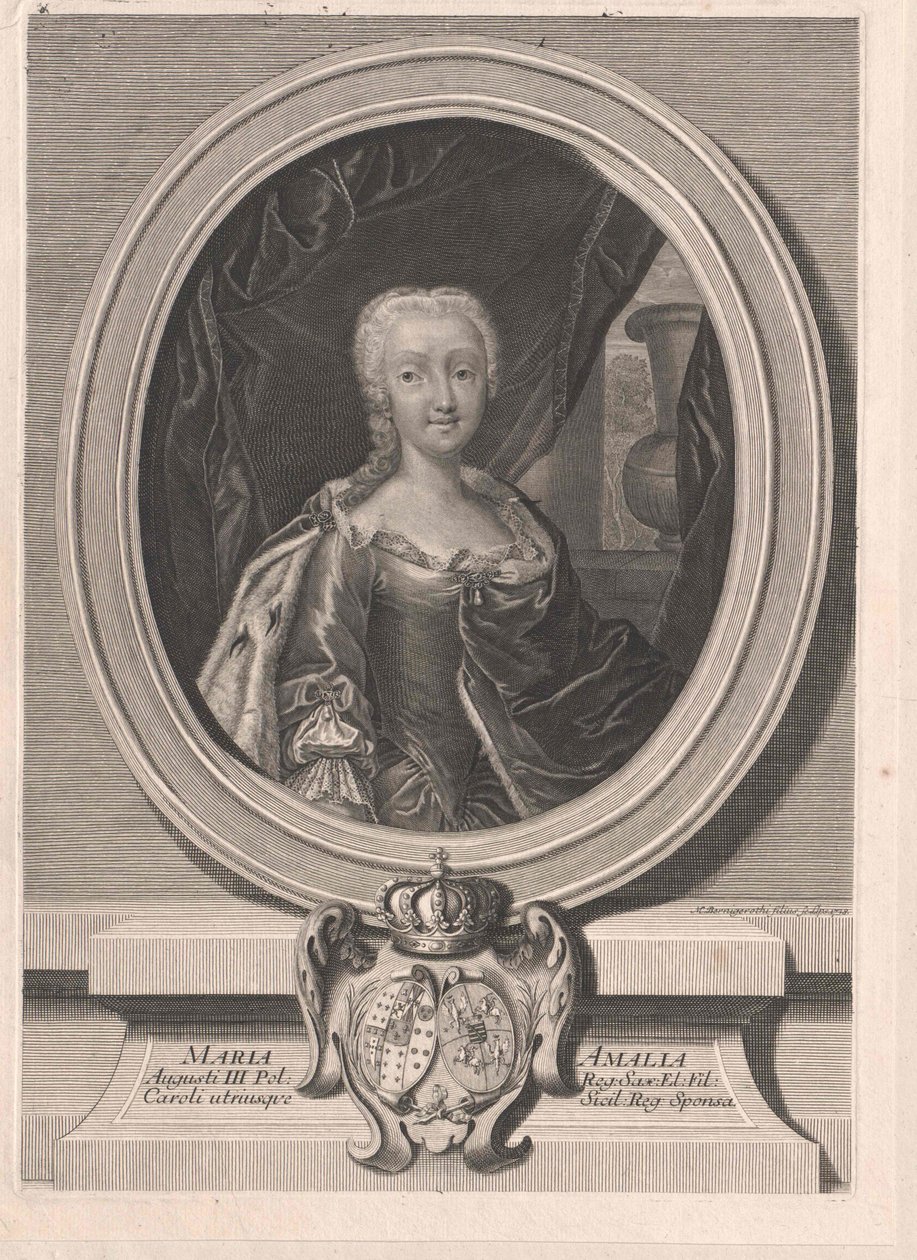 Princess Marie Amalie of Saxony by Artist Unknown