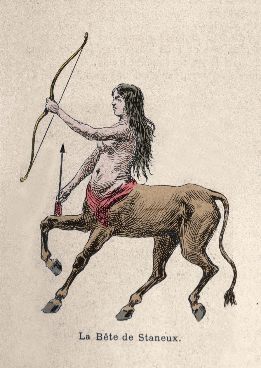 Representation of the Beast of Staneux Illustration by Artist Unknown