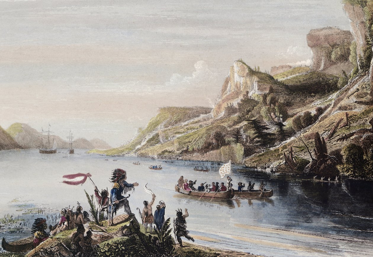 The French explorer Jacques Cartier discovered and climbed the St ...