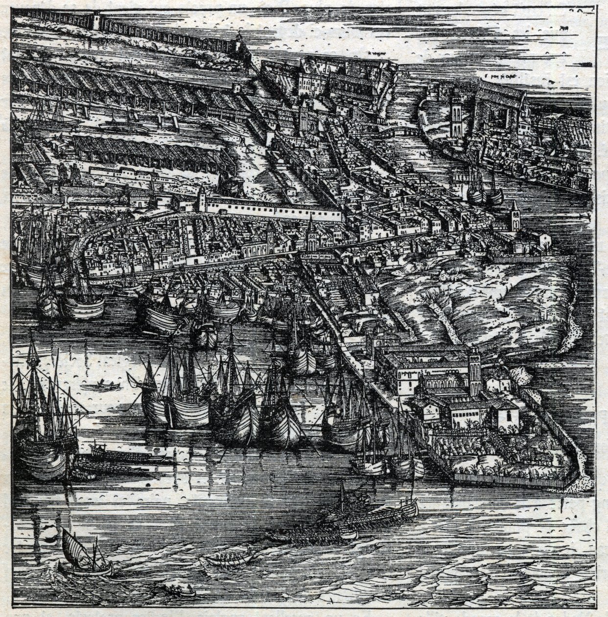The Port of Venice in the 16th Century by Artist Unknown