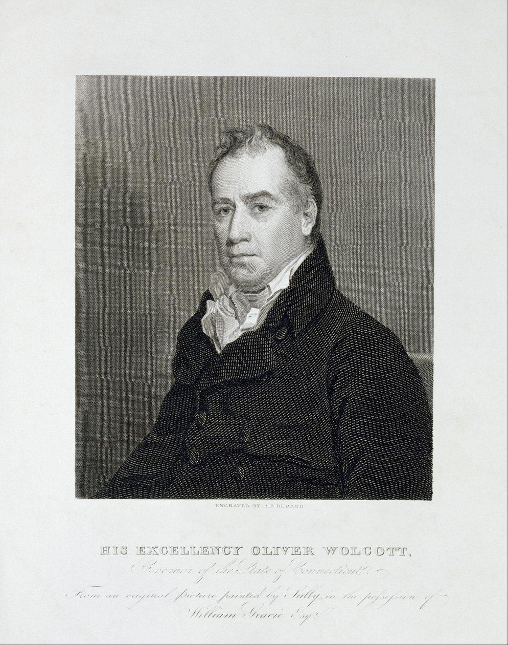 His Excellency Oliver Wolcott, Governor of the State of Connecticut by Asher Brown Durand