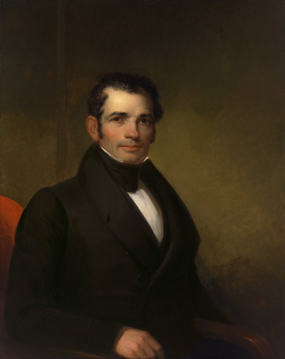 Luman Reed, 1835. by Asher Brown Durand: Fine art print