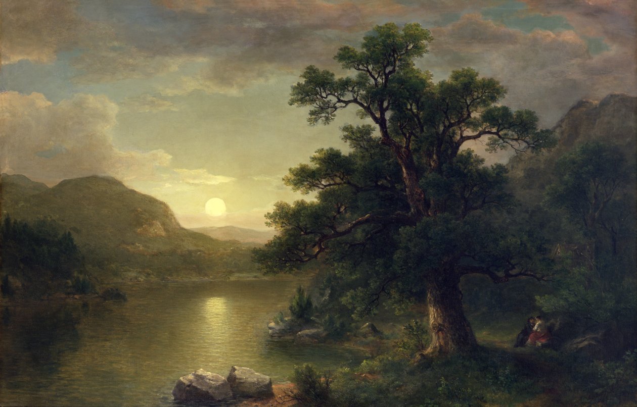 The Trysting Tree by Asher Brown Durand: Fine art print