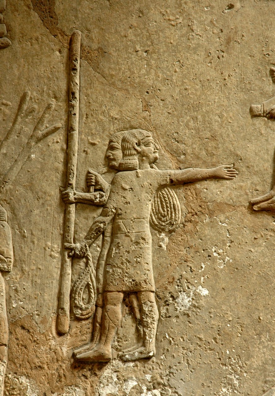 Relief Depicting a Construction Site, Ashurbanipal