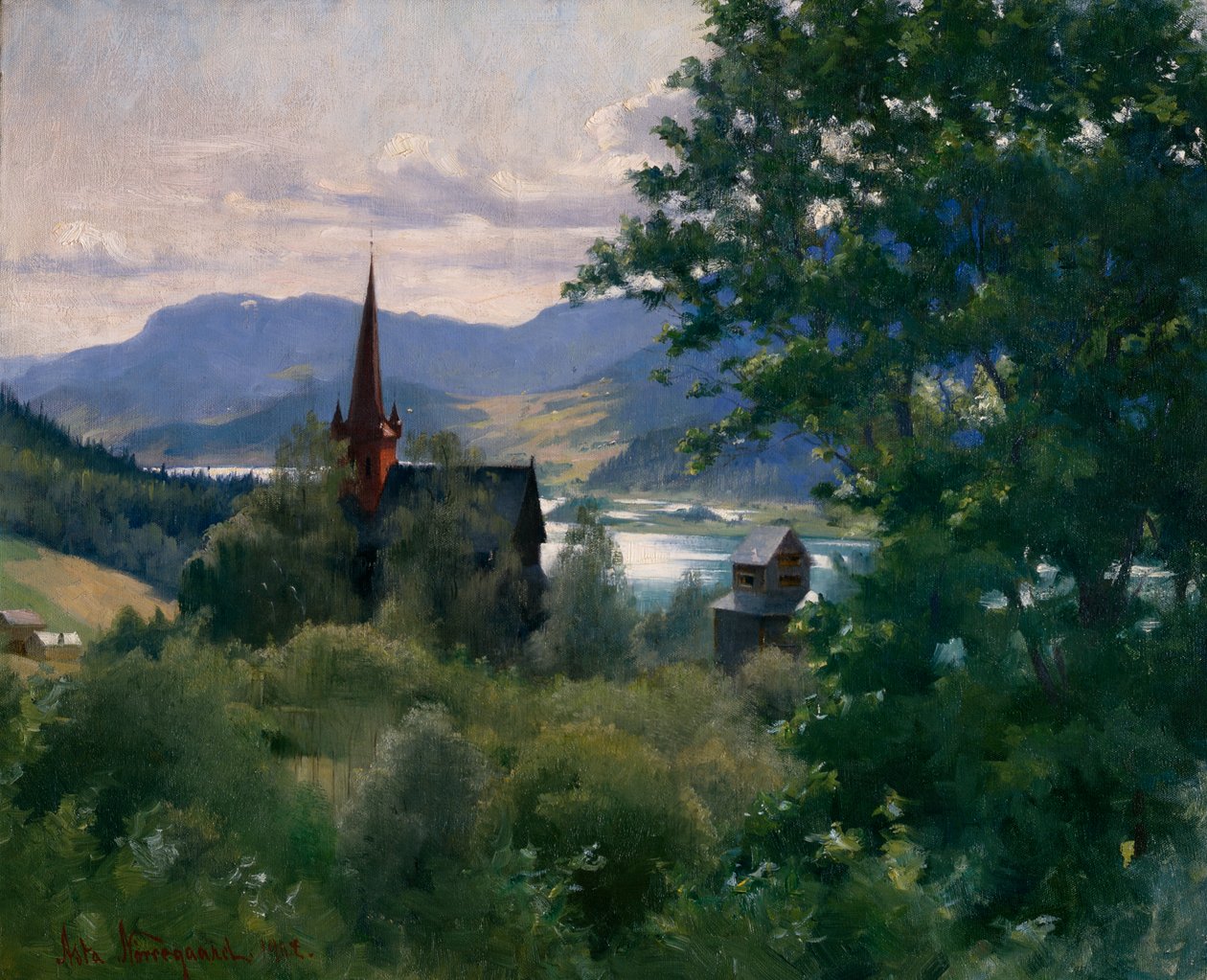 Ringebu Church by Asta Norregaard