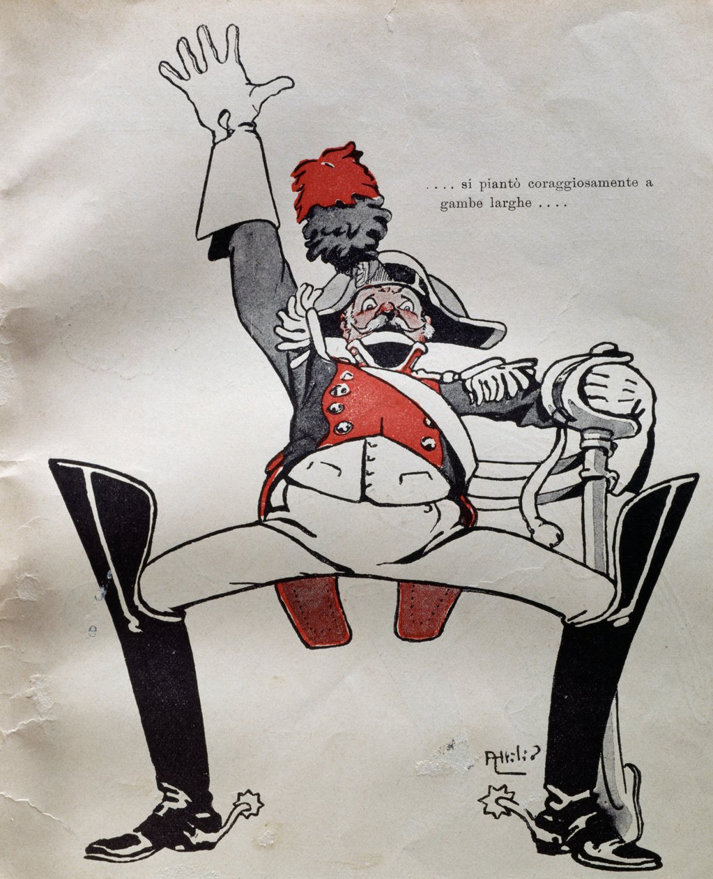 Police Officer in Full Uniform, from The Adventures of Pinocchio by Carlo Collodi by Attilio Mussino
