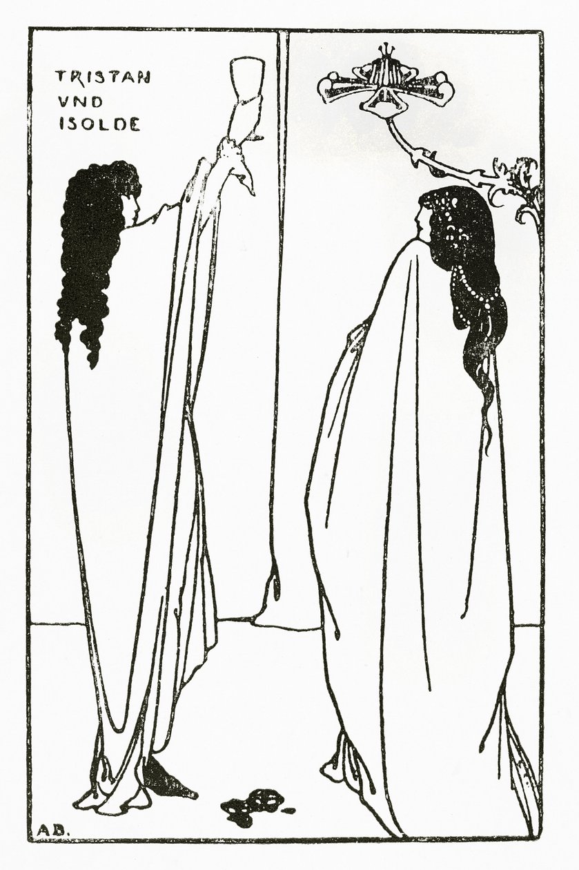 A Repetition of Tristan und Isolde, illustration from 