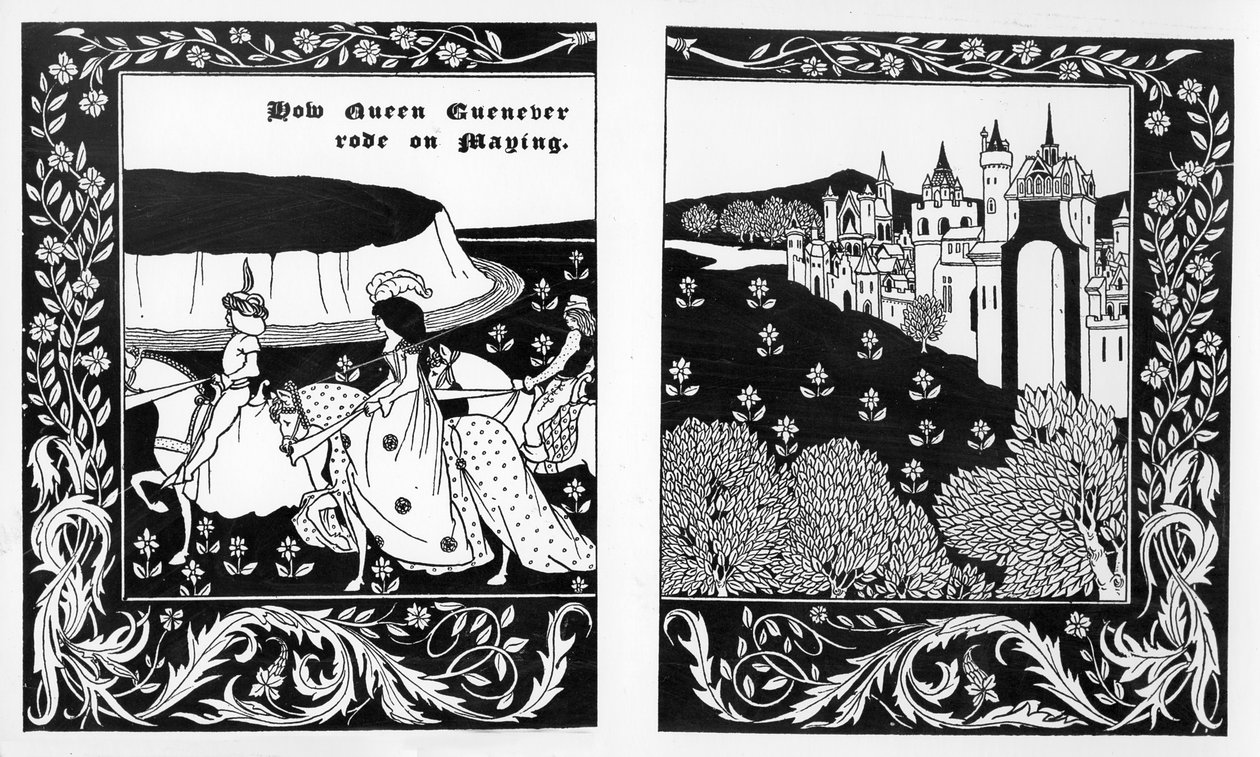 How Queen Guenever Rode on Maying, Illustration from 