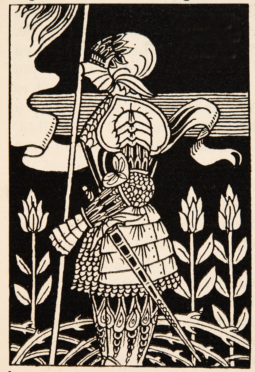 Knight of Arthur, Preparing to Go into Battle by Aubrey Beardsley