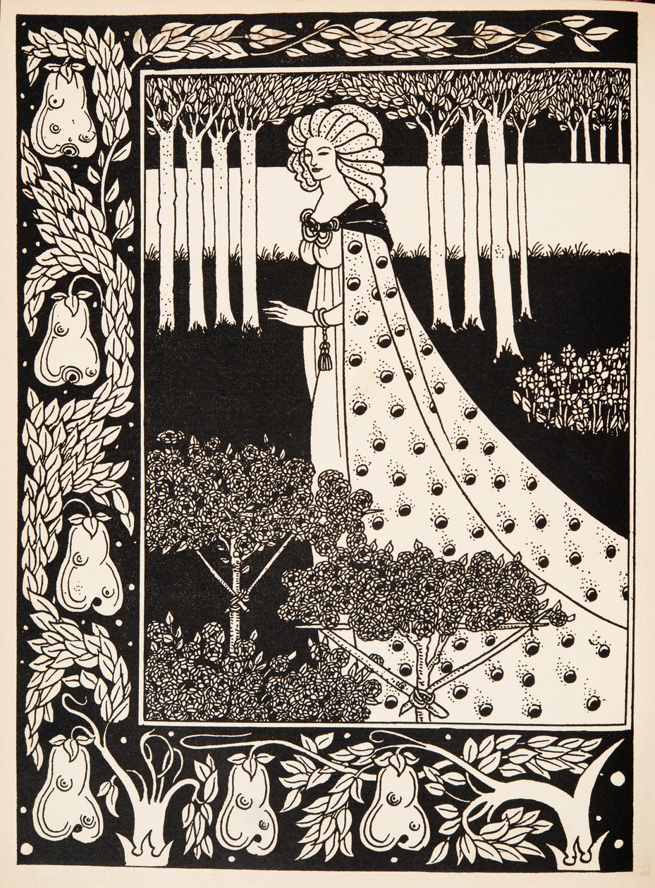La Beale Isoud at Joyous Gard by Aubrey Beardsley