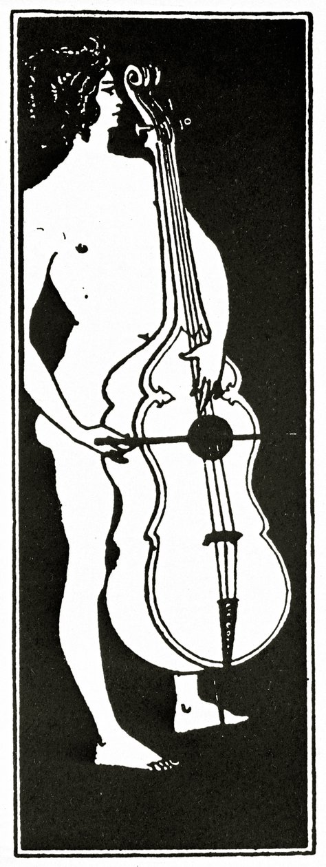 The Man with the Cello, c.1894 by Aubrey Beardsley