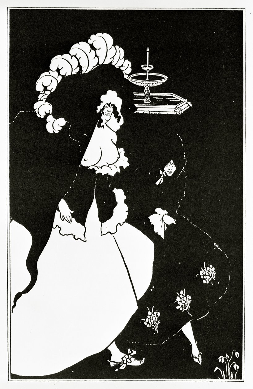 Messaline and companion returning from a brothel, c.1894 by Aubrey Beardsley