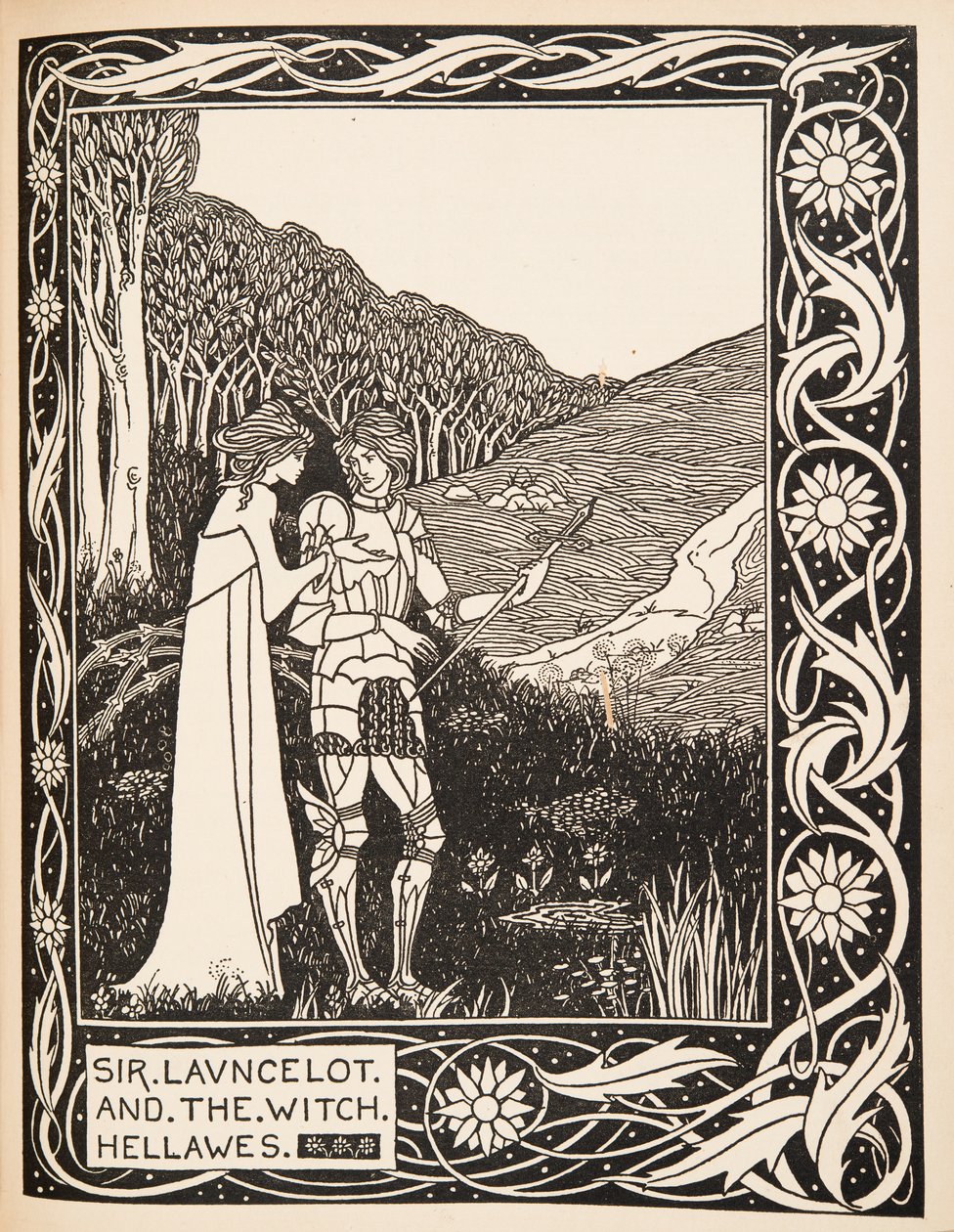 Sir Launcelot and the Witch Hellawes by Aubrey Beardsley