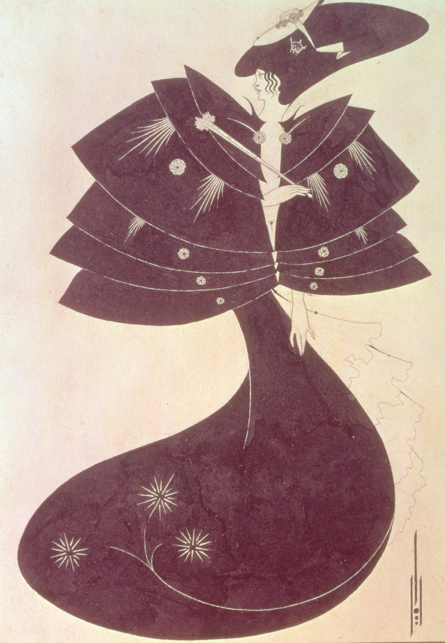 The Black Cape, Illustration for the English Edition of Oscar