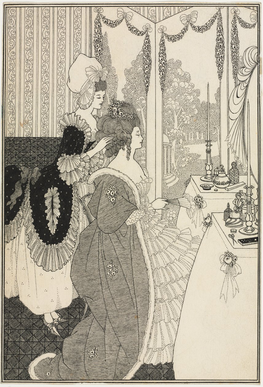 The Toilet, from The Rape of the Lock by Alexander Pope by Aubrey Beardsley