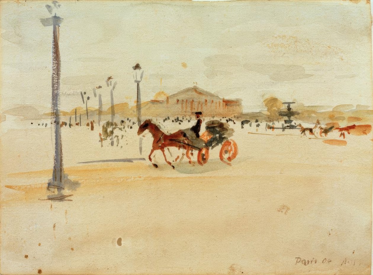 Place de la Concorde in Paris by August Macke