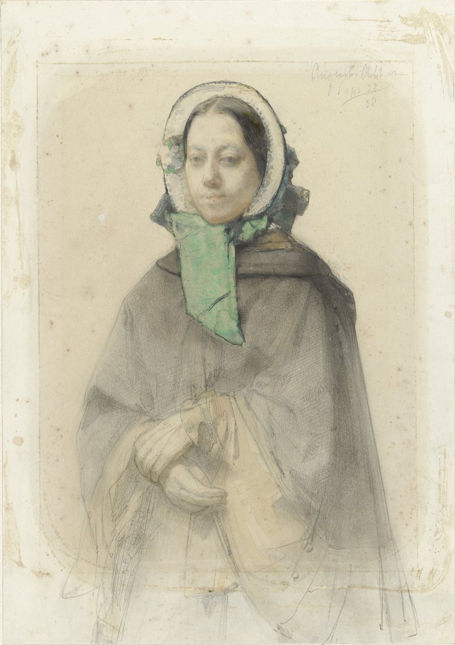 Portrait of Theresia A. A. Allebé by August Allebe