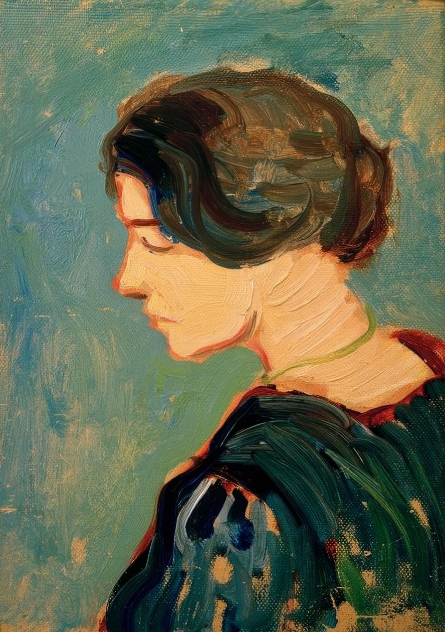Elisabeth Macke, Study Head by August Macke