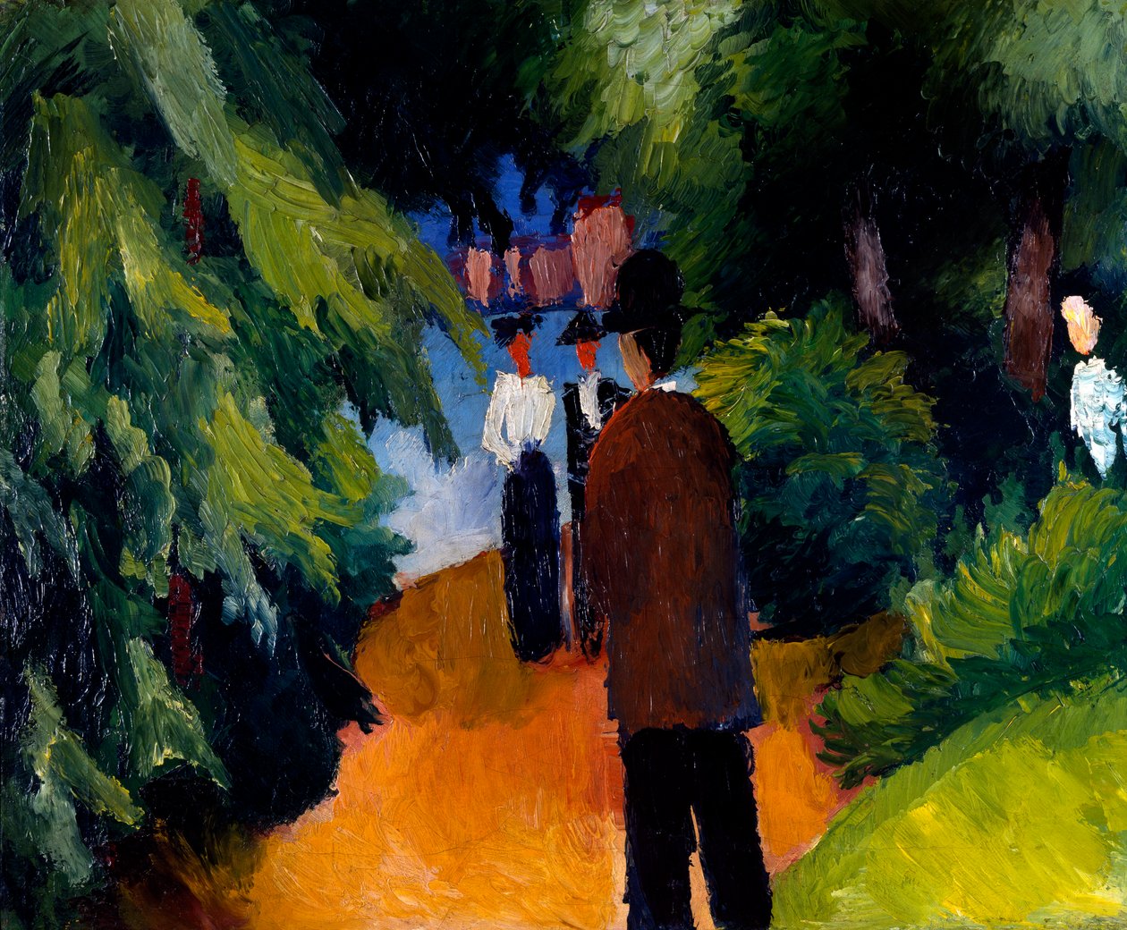 Park with Pond by August Macke