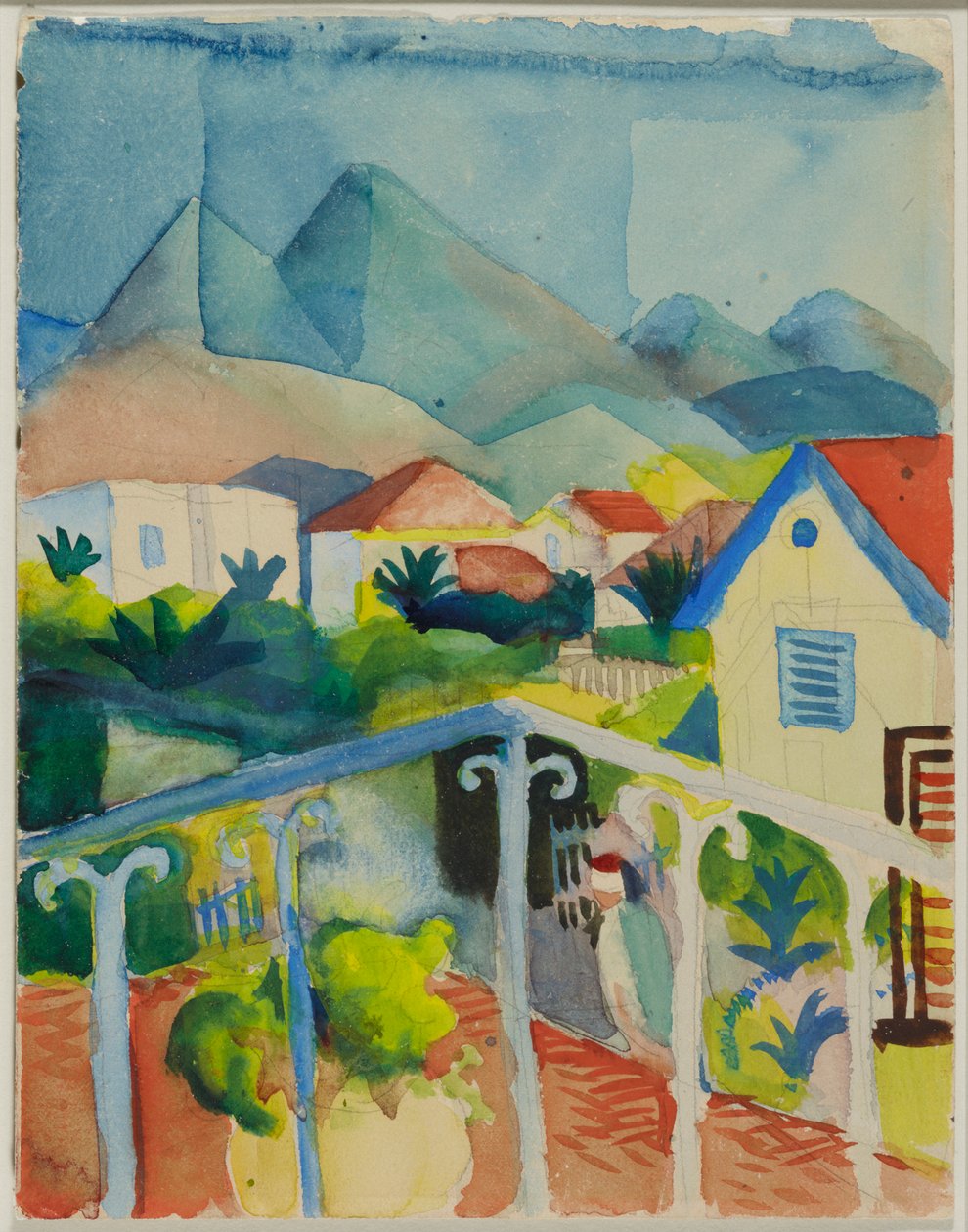 St. Germain near Tunis by August Macke