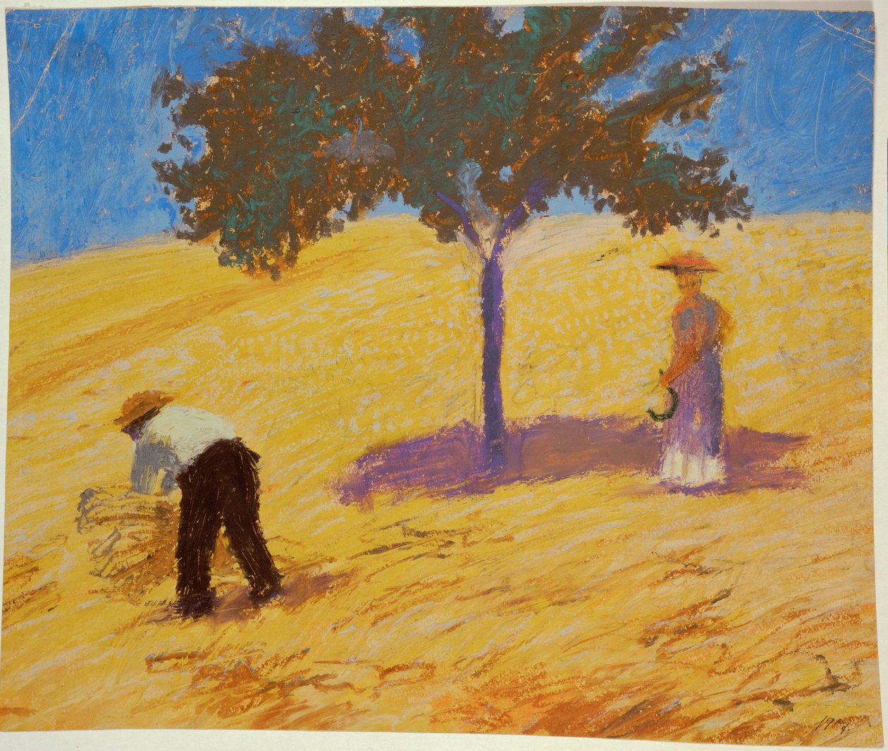 Tree in a Rye-Field by August Macke