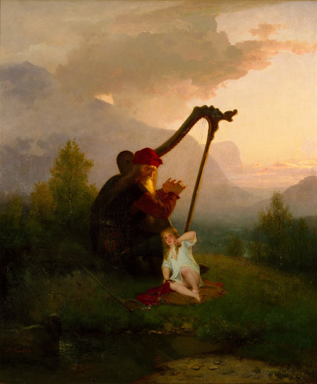 King Heimer and Aslog by August Malmström