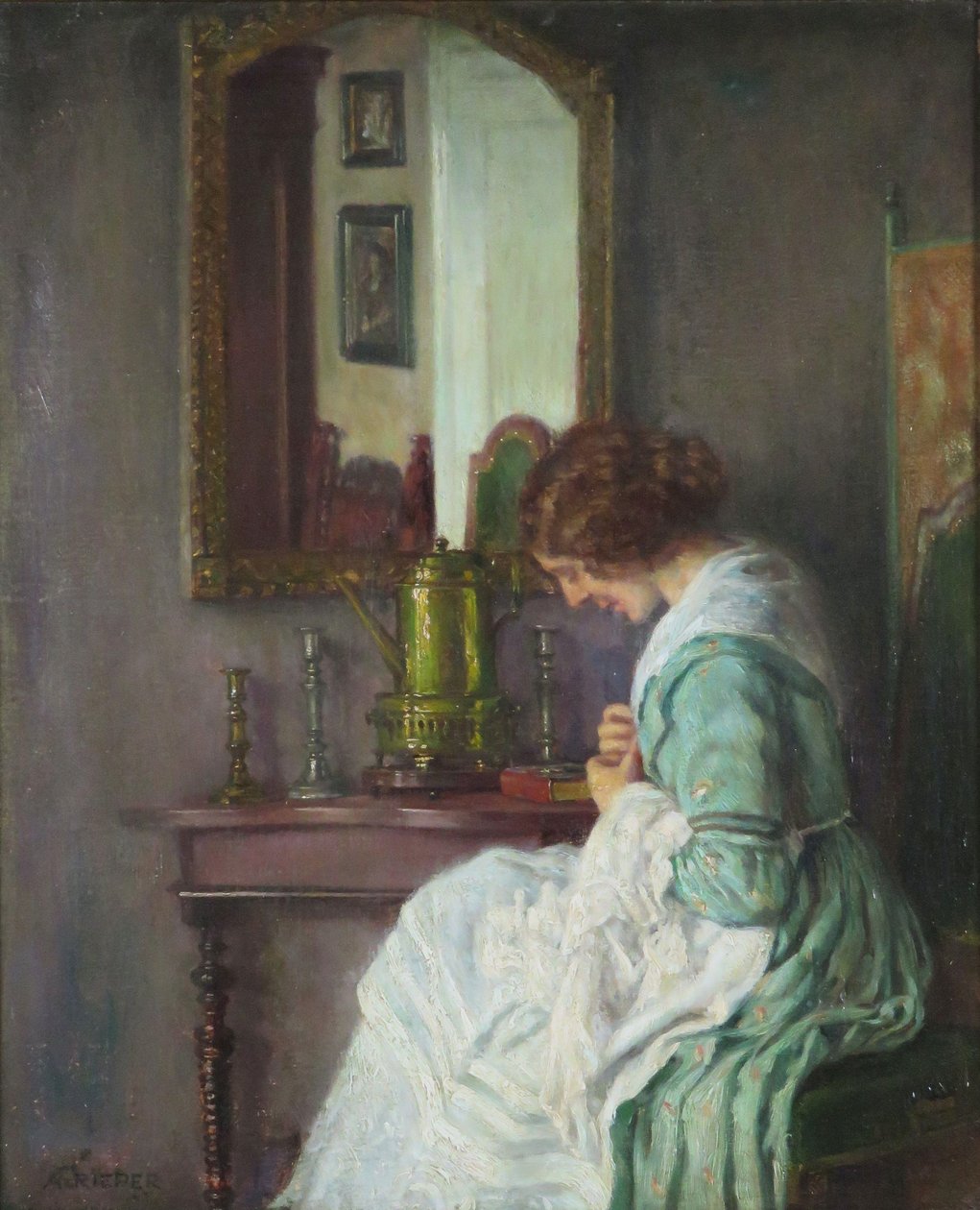 The Sewing Work by August Rieper