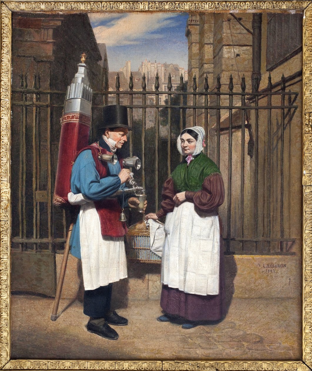 The coconut merchant and its picturesque fountain by Augusta Le Baron-Desves