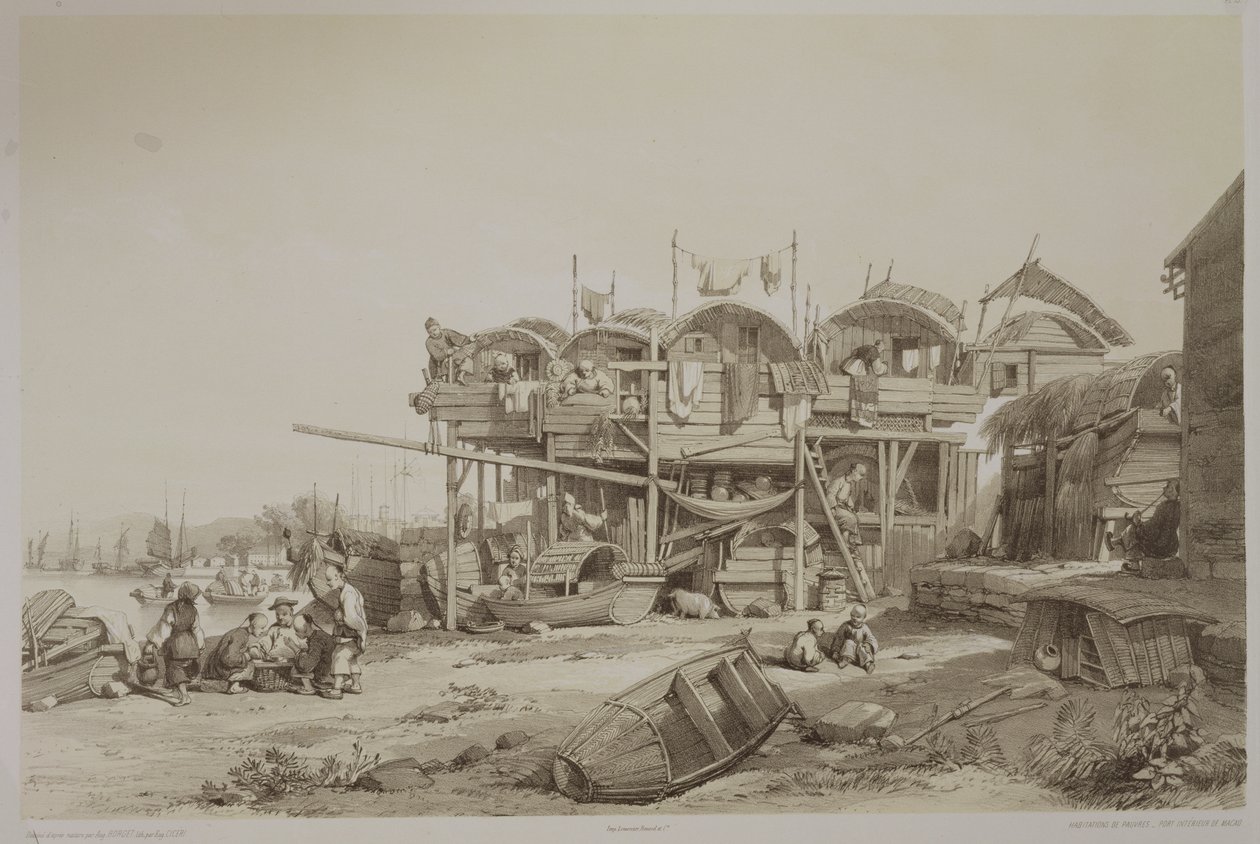 Housing for the Poor in the Inner Port of Macao, plate 13 from 
