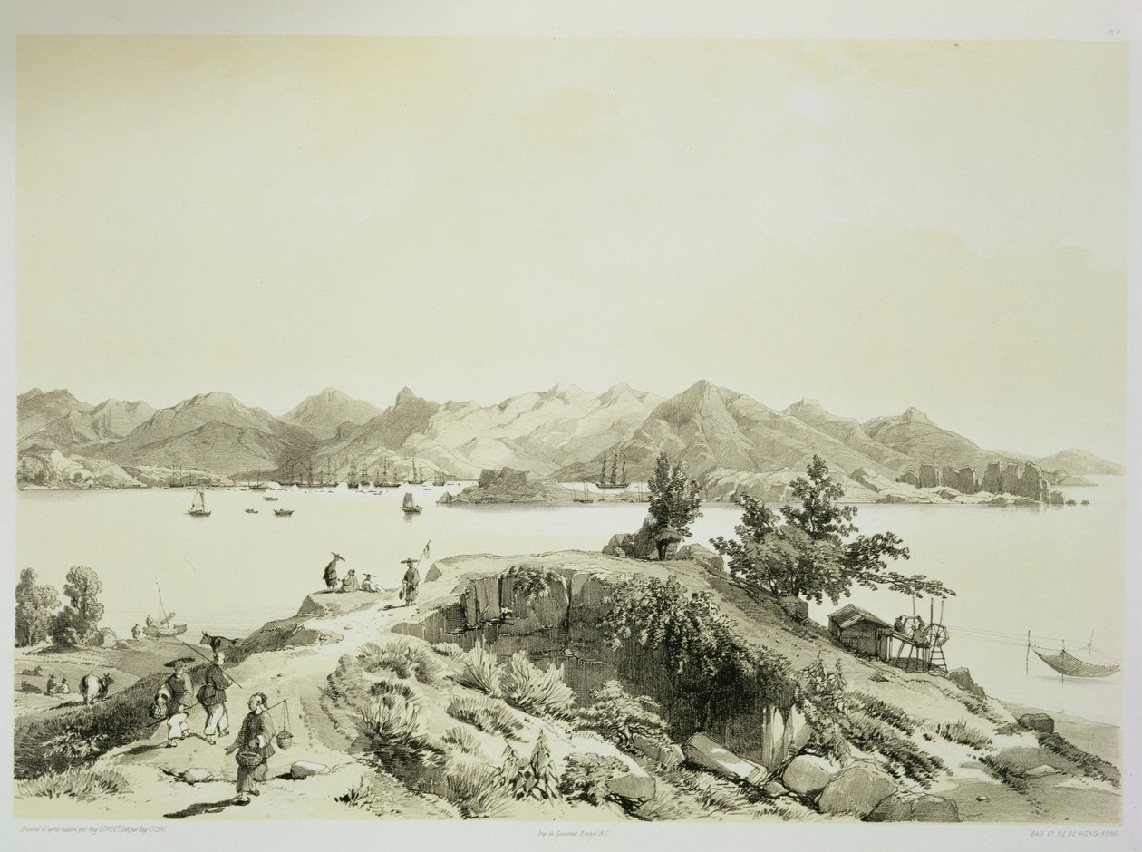 The Bay and Island of Hong Kong, Plate 4 from 