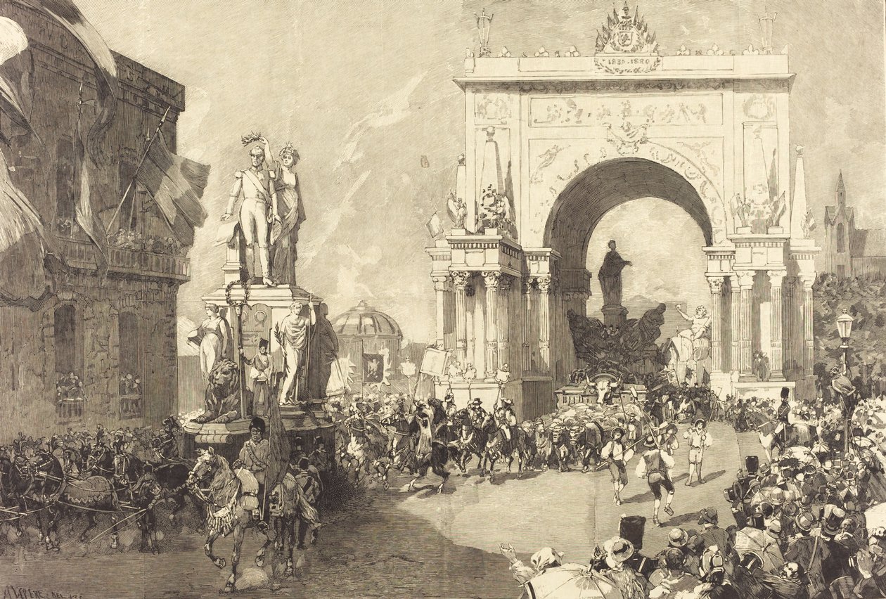 Fêtes jubilaires de Bruxelles, 1883-1890 by Auguste Lepere