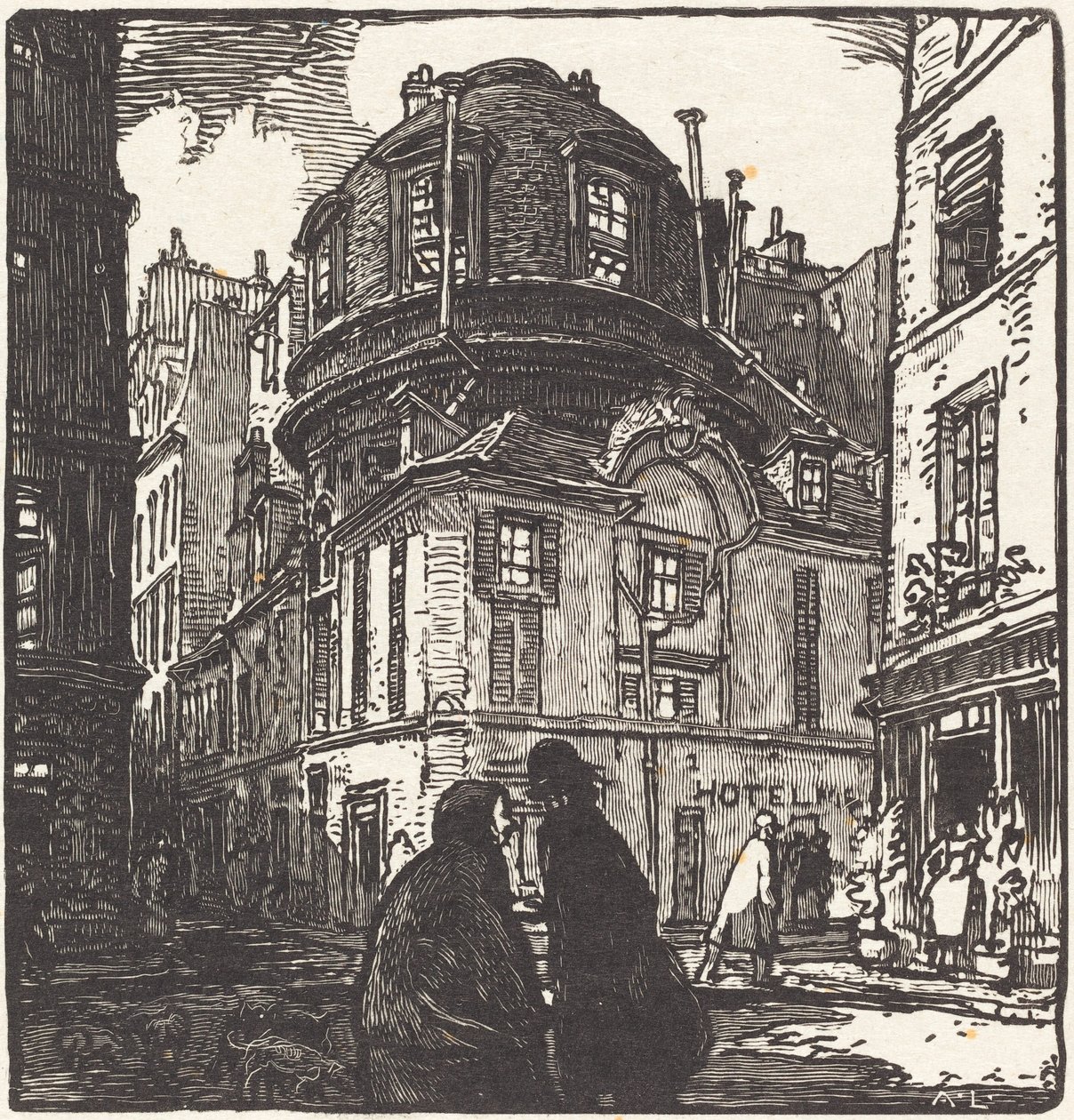 The Old Academy of Medicine by Auguste Lepere