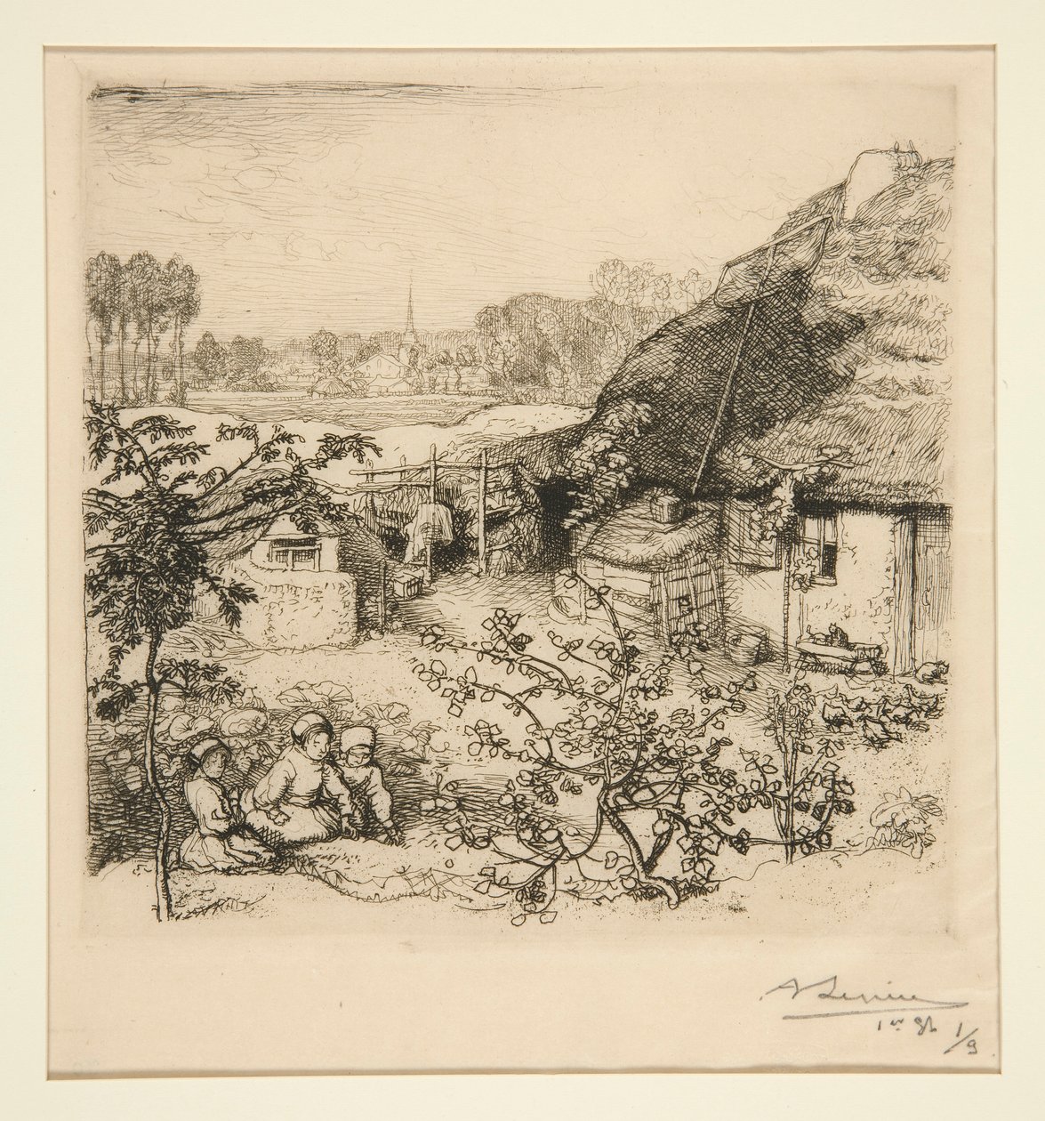 Shelter [Saint-Jean-de-Monts] by Auguste Lepere