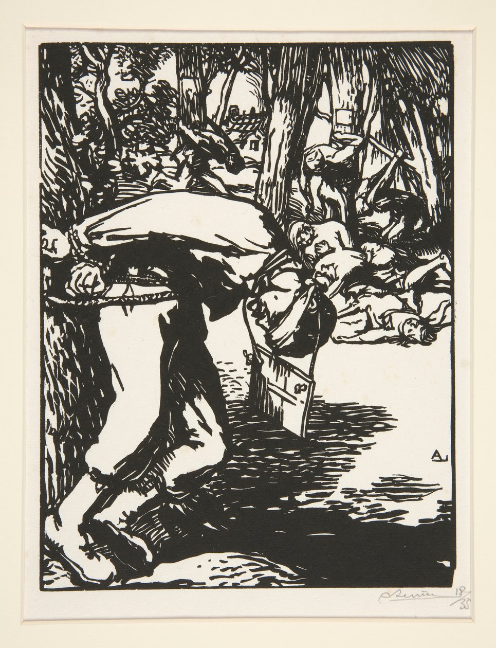Sharpshooters, from The War of 1914, First Series, No. 11 by Auguste Lepere