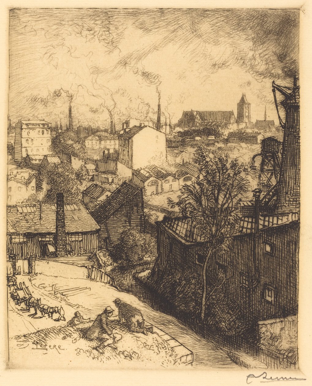 Souvenir of St. Denis by Auguste Lepere