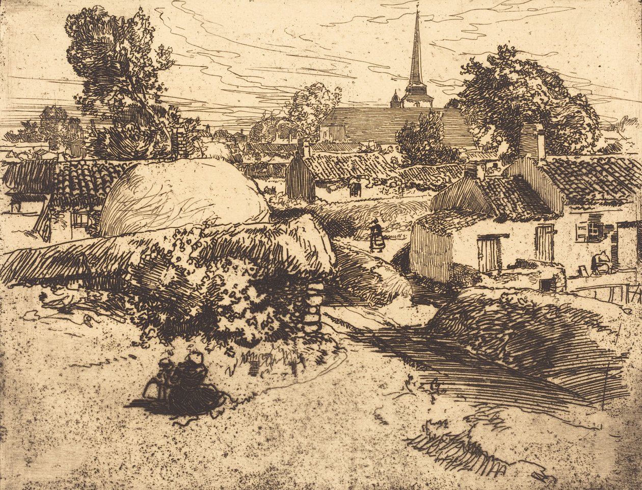 View of St.-Jean-de-Mont, Vendee by Auguste Lepere