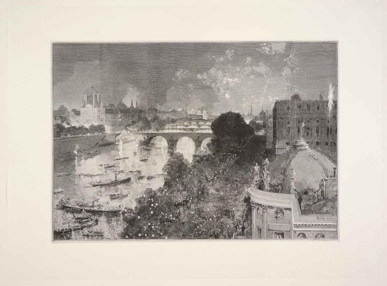 Nautical Festival on the Seine, July 14 by Auguste Louis Lepère