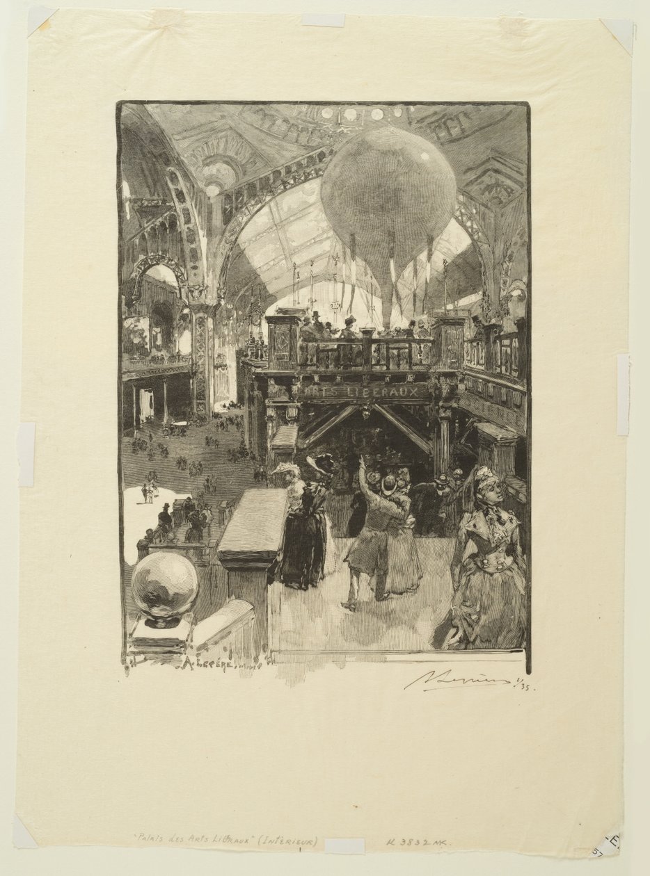 Palace of Liberal Arts: Interior by Auguste Louis Lepère