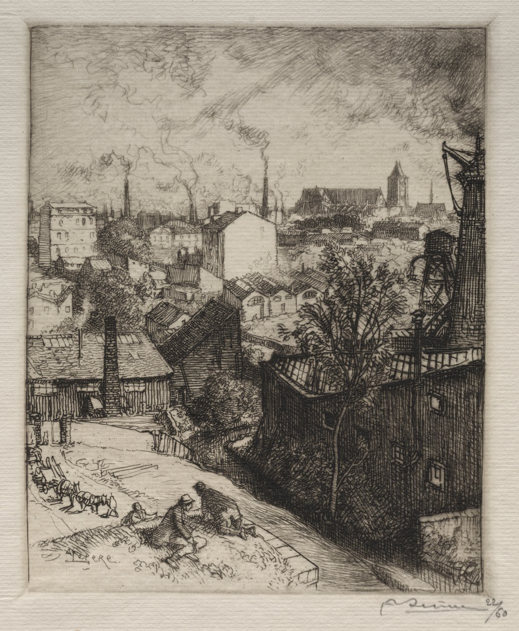 Memory of St. Denis by Auguste Louis Lepère