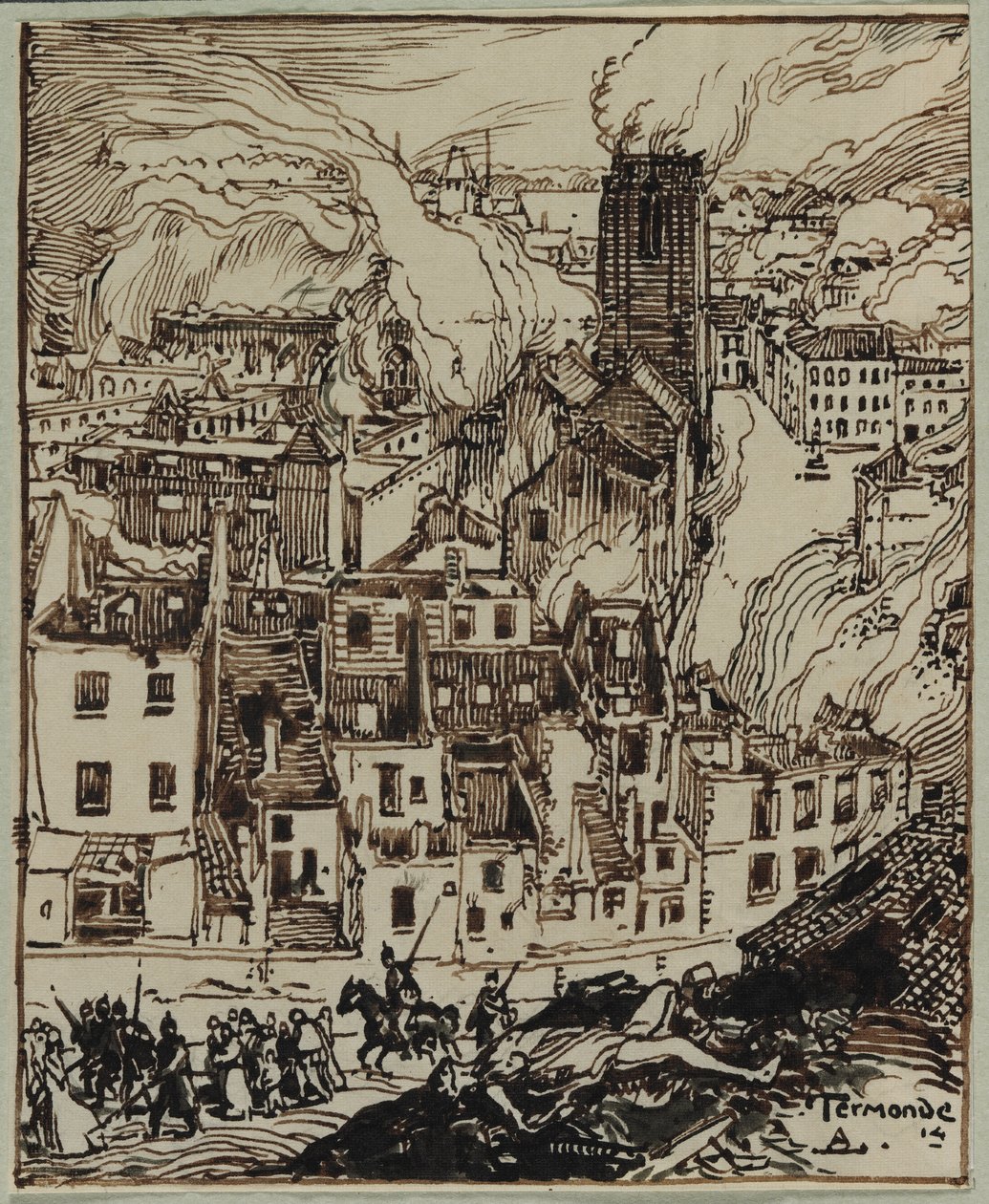 Termonde by Auguste Louis Lepère