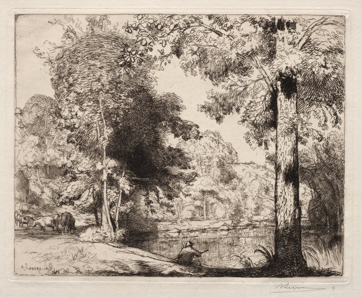 Banks of the Vie by Auguste Louis Lepère