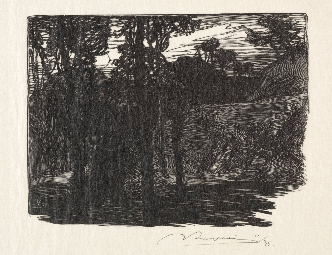 Evening by Auguste Louis Lepère