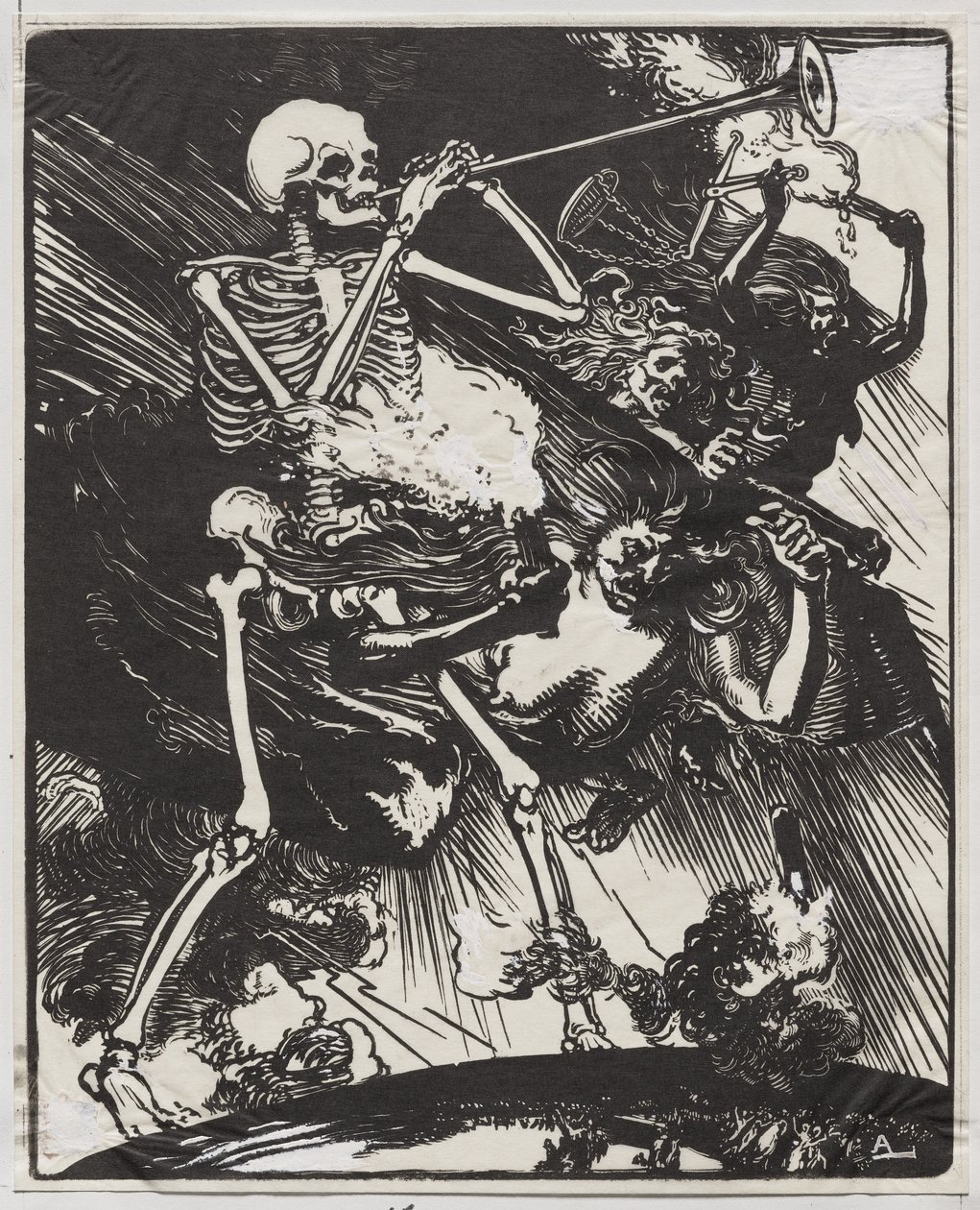 Death and Passions Descending on Earth by Auguste Louis Lepère