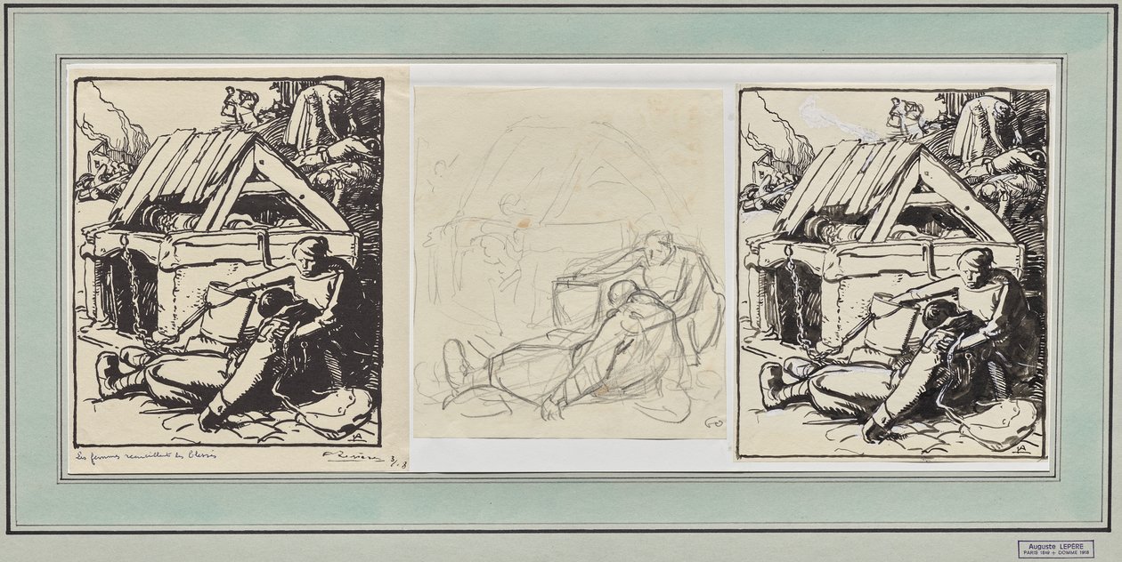 Women Gathering the Wounded by Auguste Louis Lepère