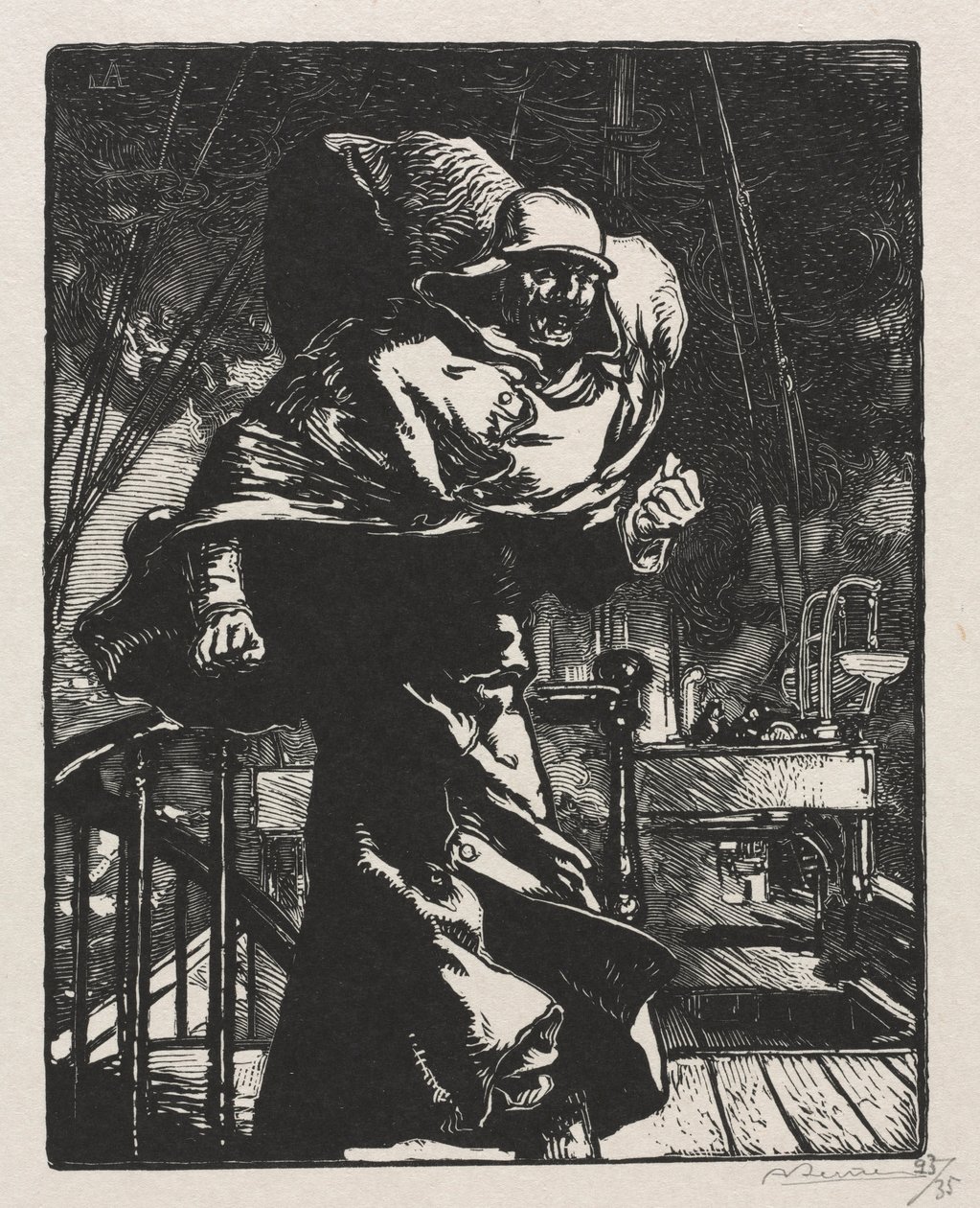 The War of 1914. First Series. Emperor William in Anger by Auguste Louis Lepère