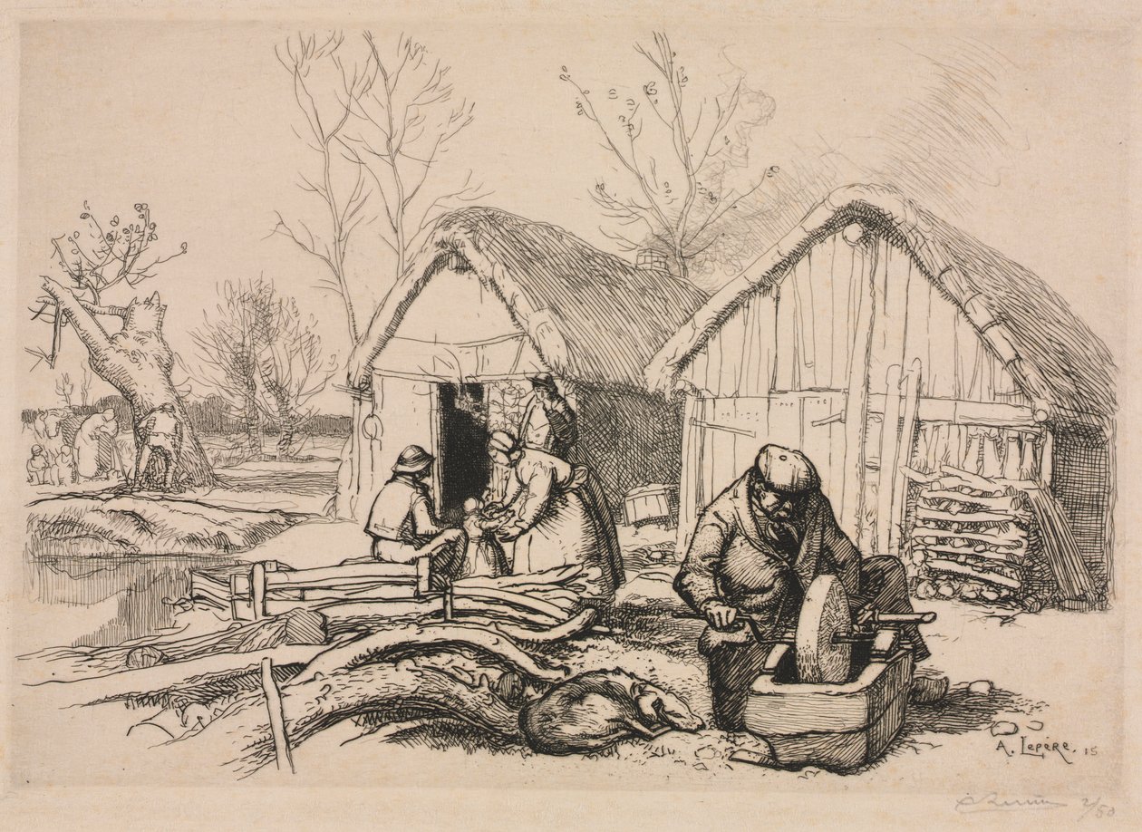 The Woodcutter’s House (Vendée) by Auguste Louis Lepère