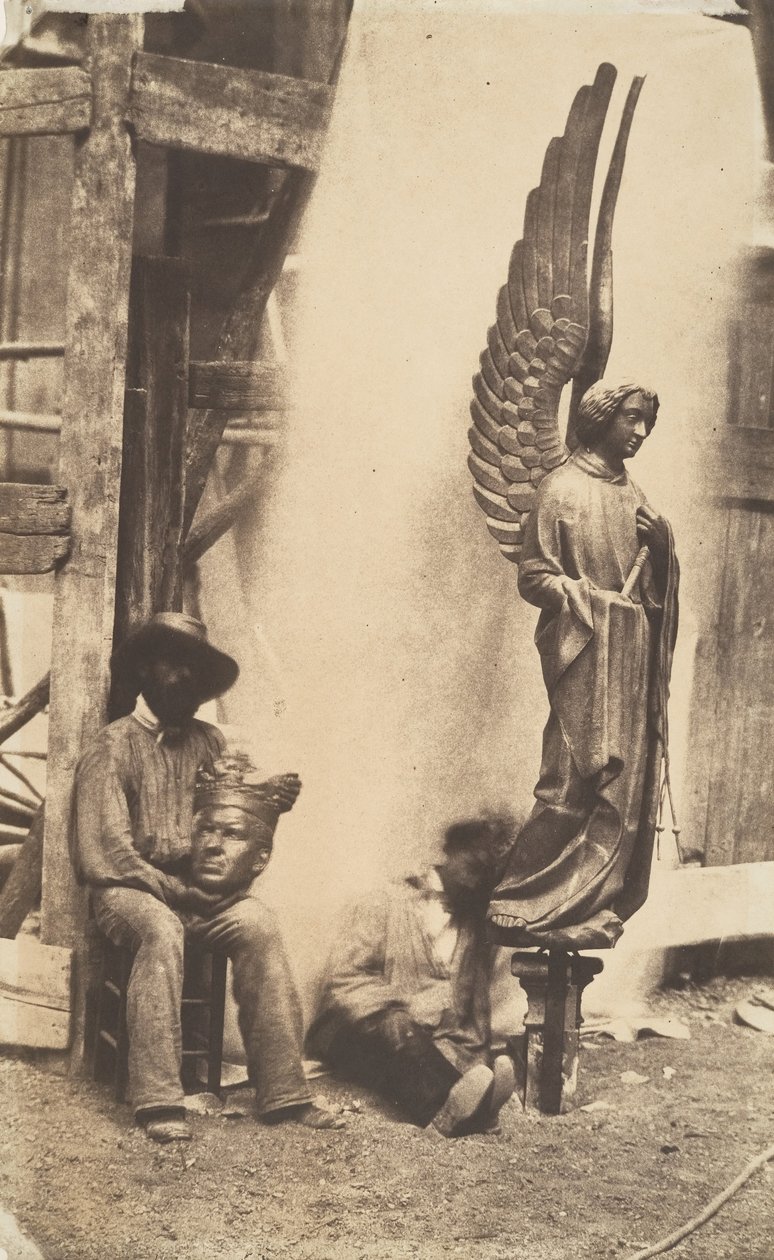 Angel of the Passion, Sainte-Chapelle, Paris, 1853-1854 by Auguste Mestral