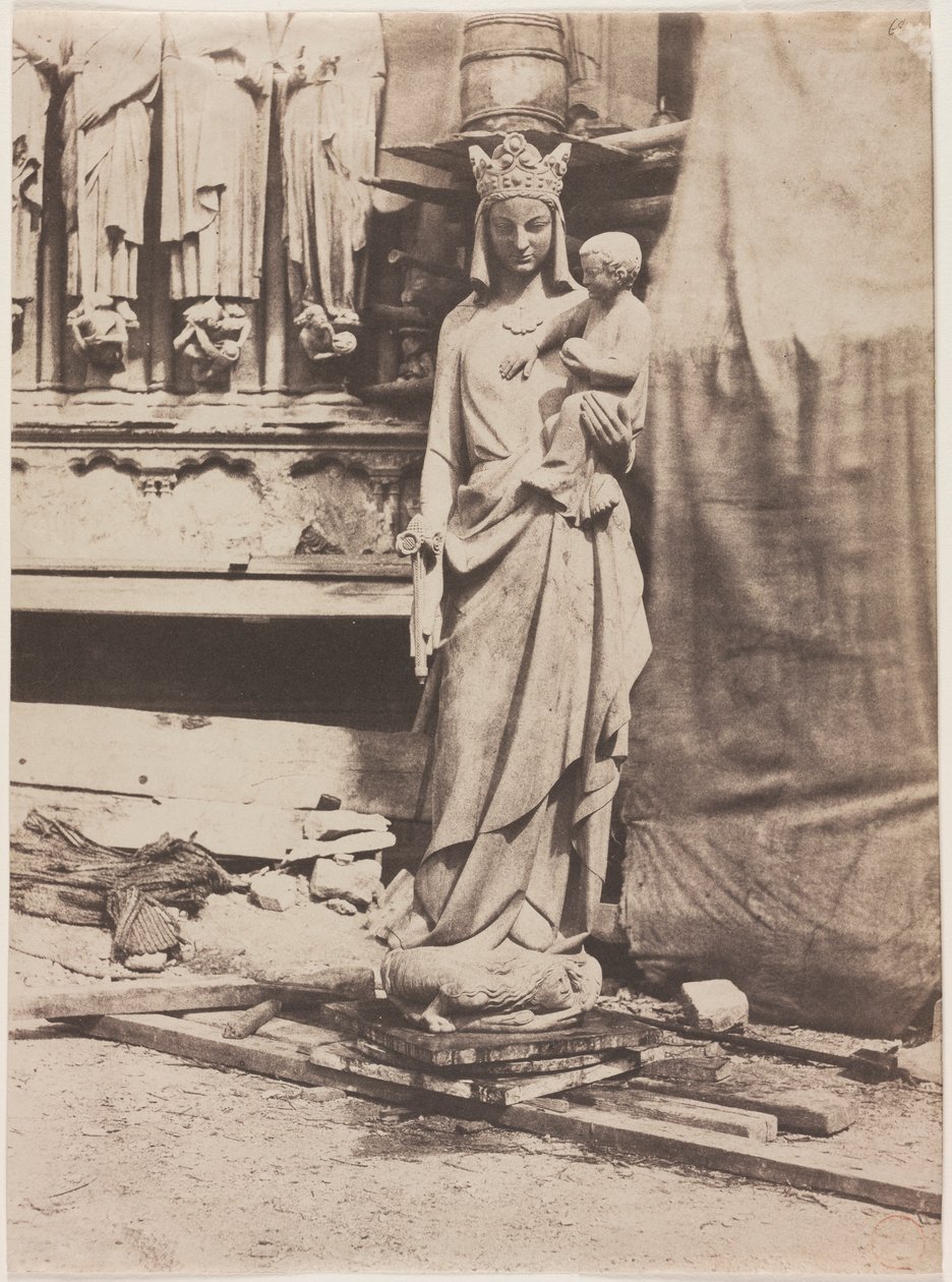 Statue of the Virgin, Notre Dame de Paris by Auguste Mestral