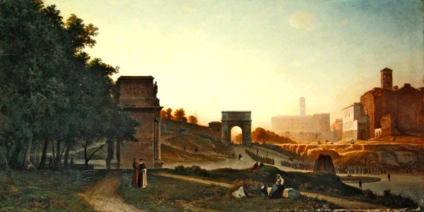 The Forum at Sunset, 1865 by Auguste Paul Charles Anastasi